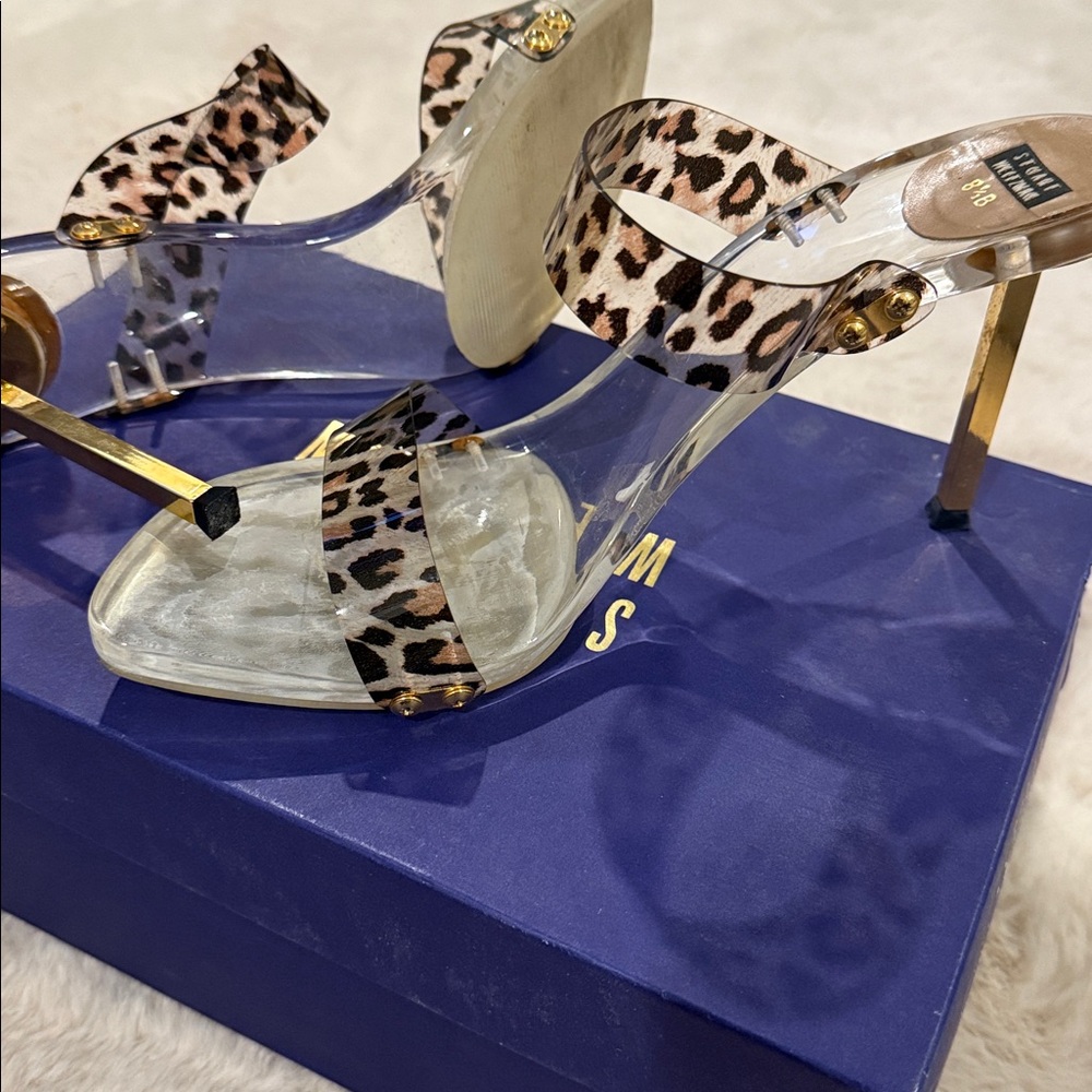 Stuart Weitzman Leopard Print Heels - Picture 2 of 14